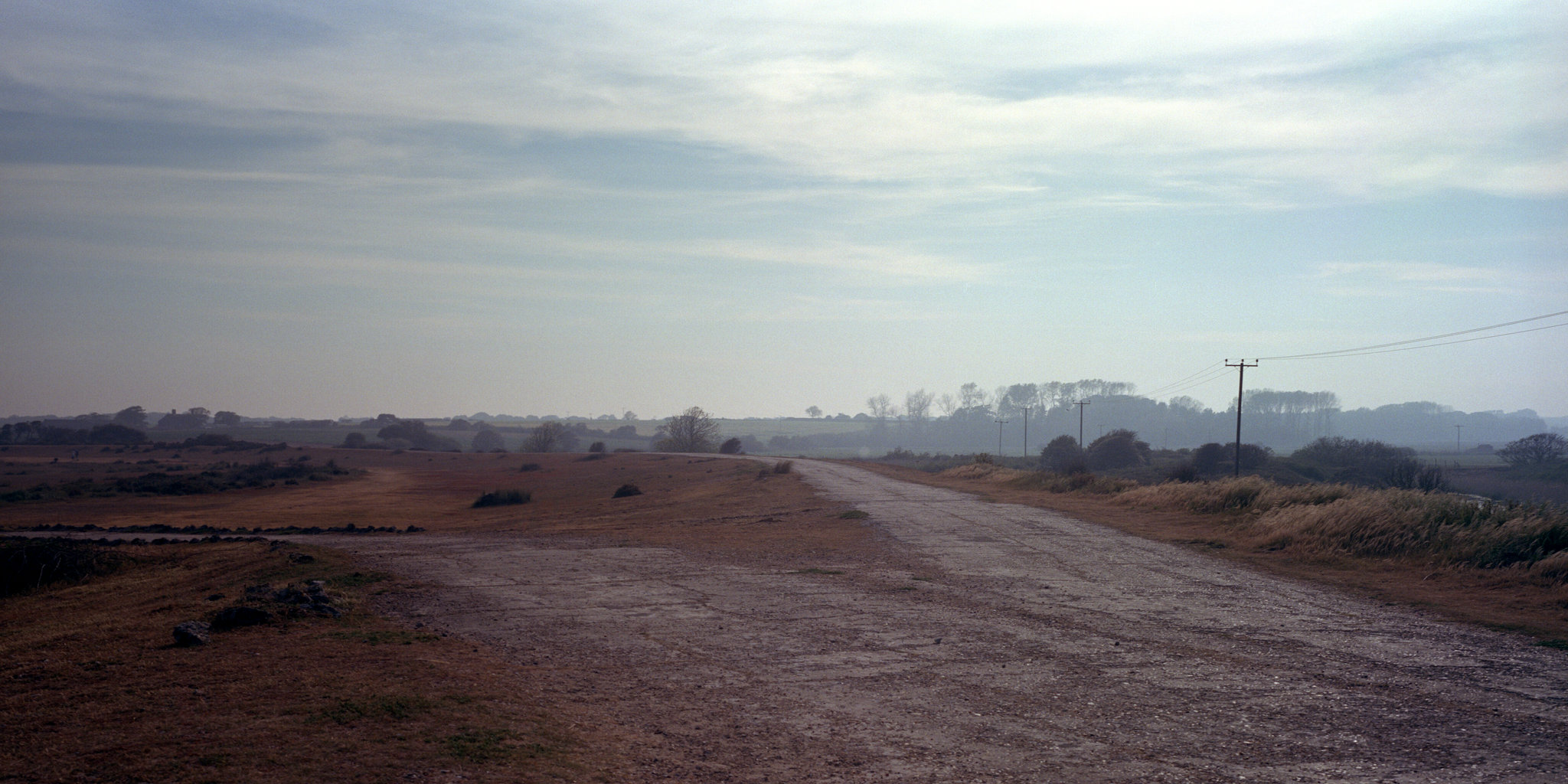 Looking inland in the late afternoon