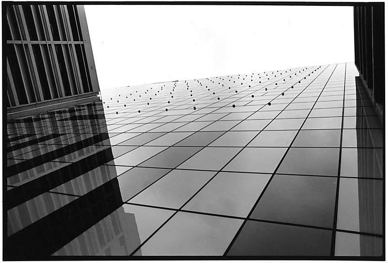 Looking up.