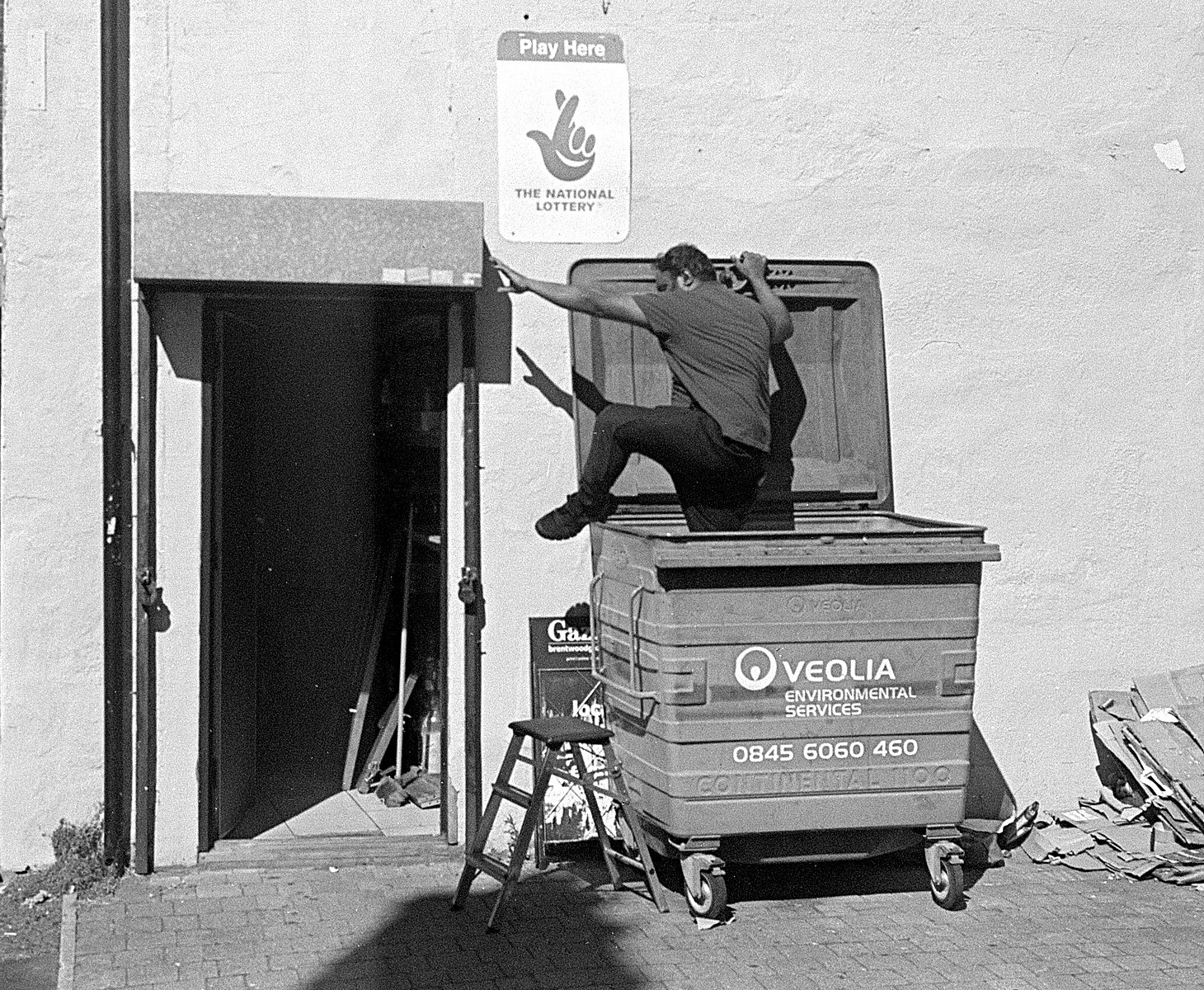 MAN IN A BIN