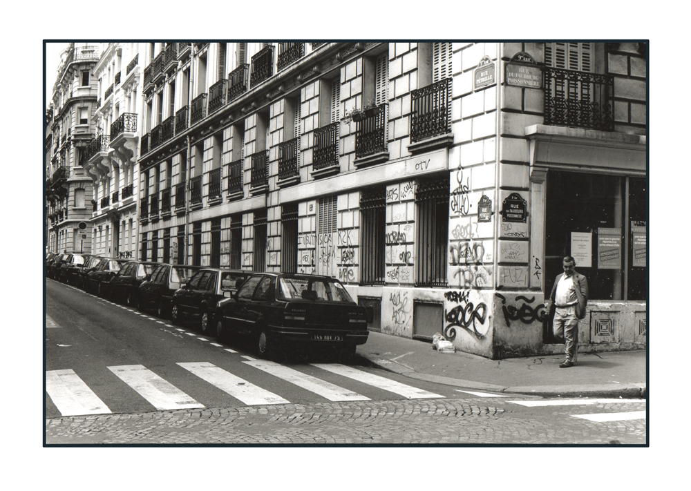 Man on Street corner in Paris