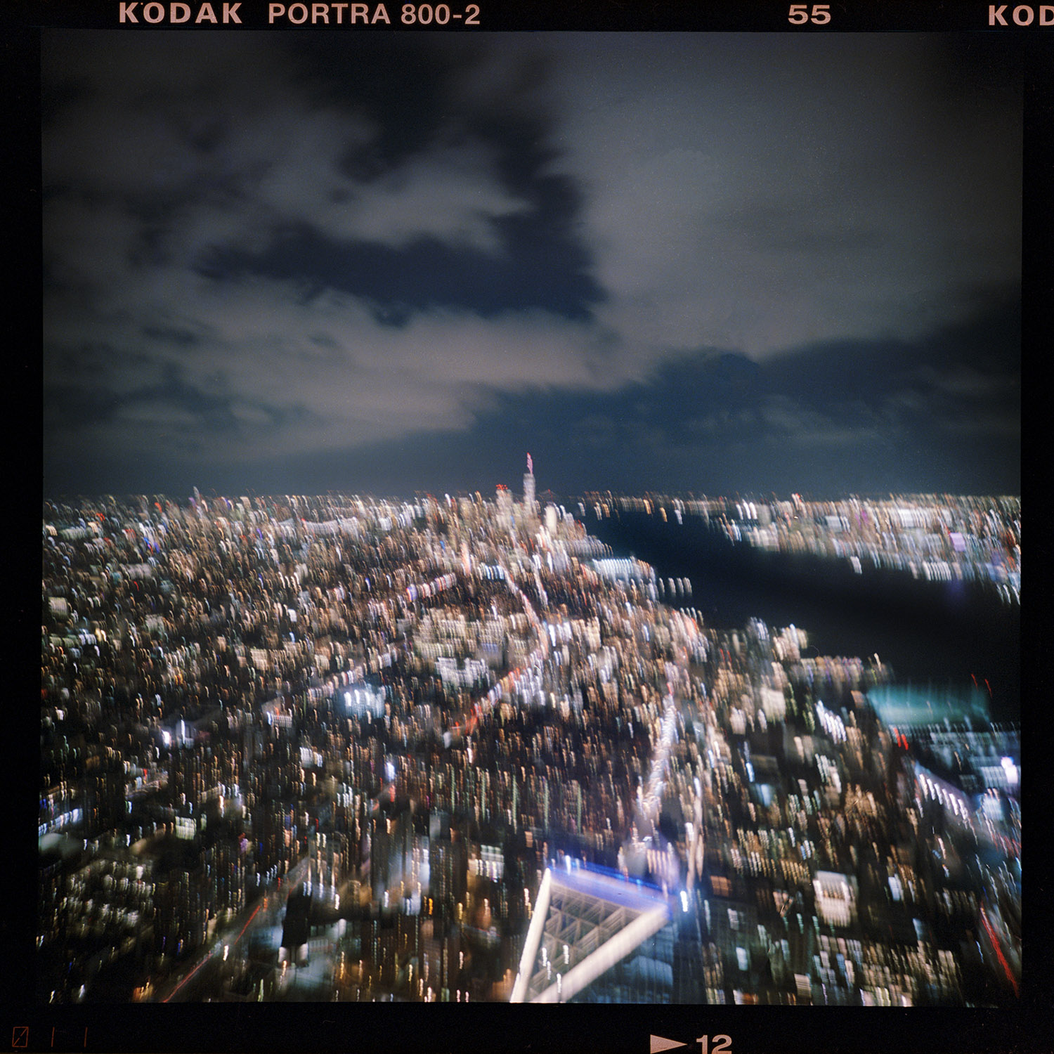 Manhattan night view from The Edge