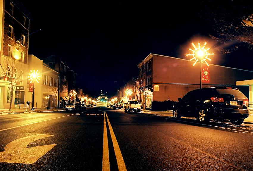 Marion, VA at Night