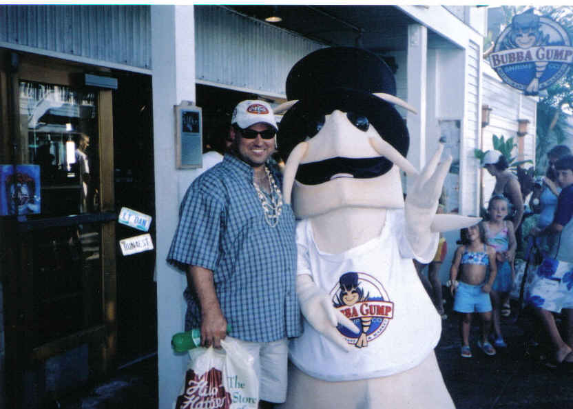 me at bubba gumps in maui