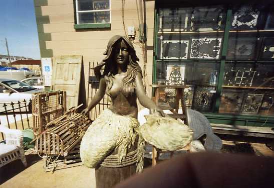 Mermaid outside of a antique store in Cape May, NJ