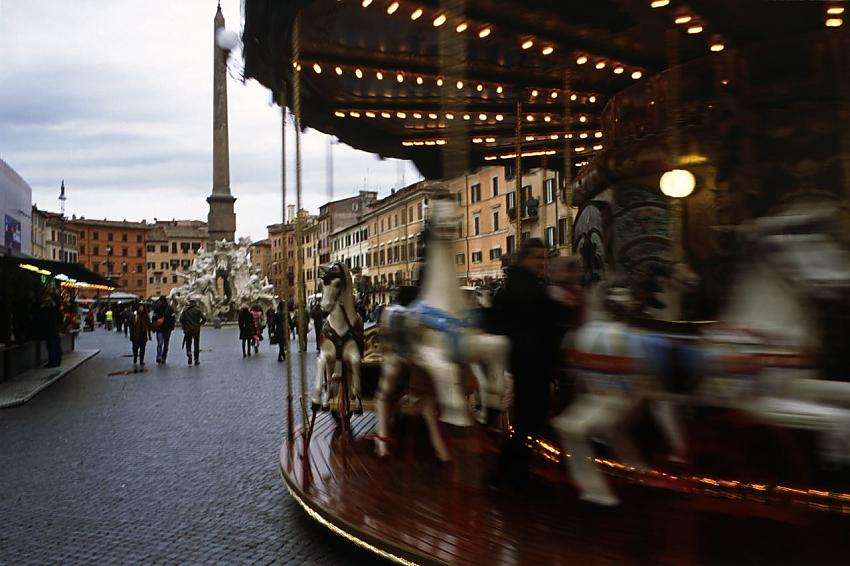 Merry-go-round in Navona Square
