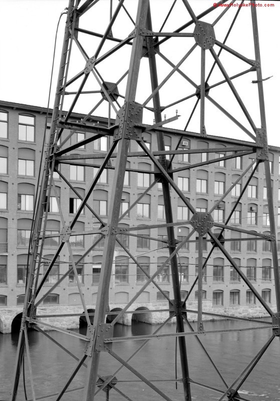 Metal Tower at Lyman St Rail Bridge
