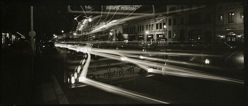 MetroBus in motion, Dupont Circle
