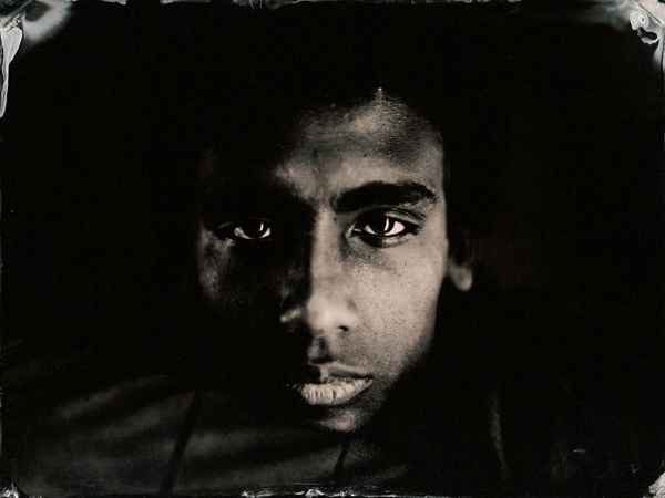 Minos Up Close Black Glass Ambrotype 8x10