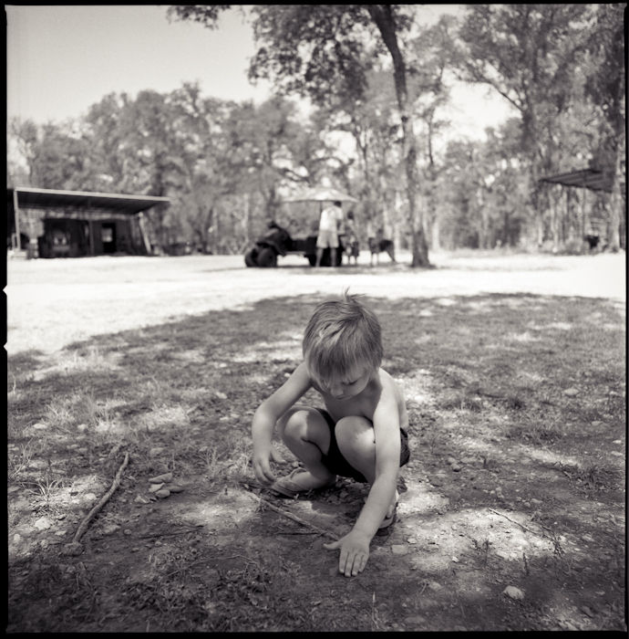 More little man in the big world