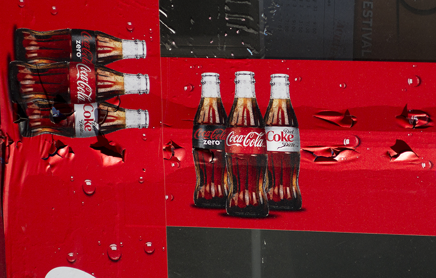Morning Walk - Coke Sign