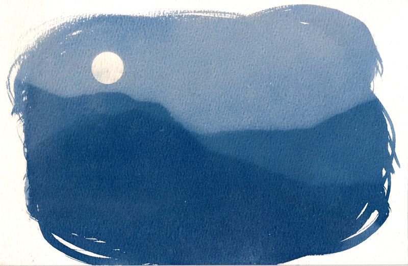 Mountain Range photogram