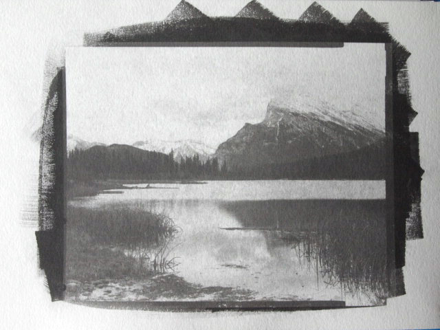 Mt. Rundle Monochrome