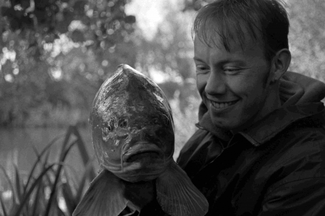 My brother with a carper