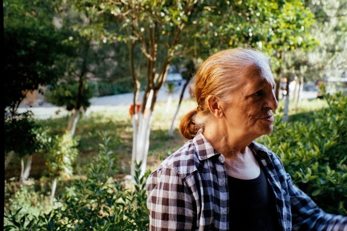 My mother + Leica Mini Zoom