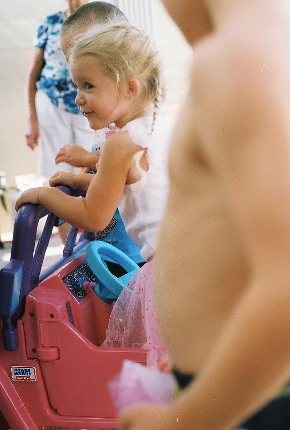 My niece, turning 3 - pool party!