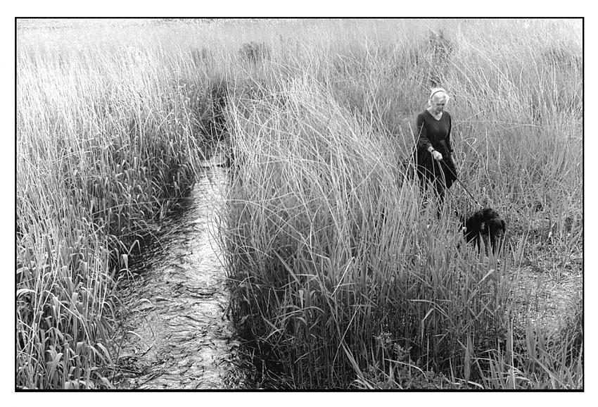 My wife and Leica our dog.