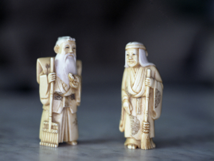 Netsuke Dolls "Friends"