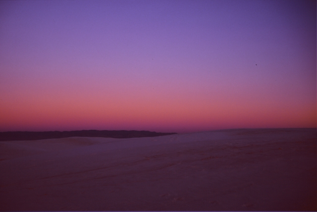 New Mexico White sand sunset
