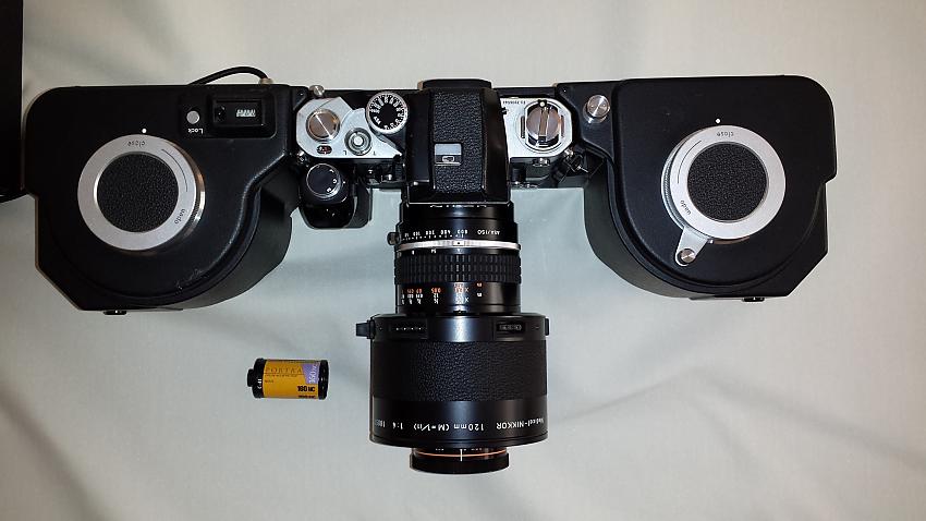 Nikon MF-2 film magazine back with Nikon Medical lens (120mm)