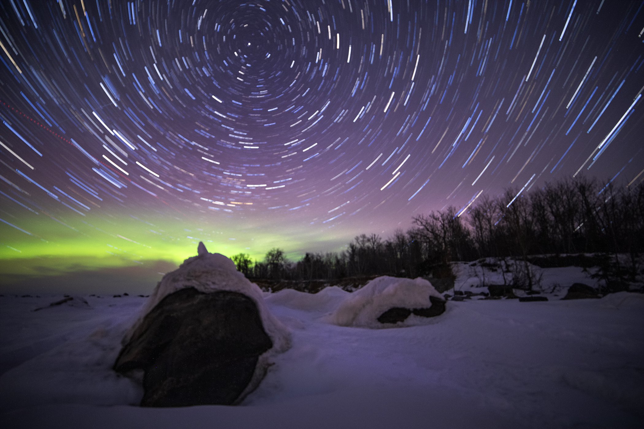 Northern Lights and Polaris