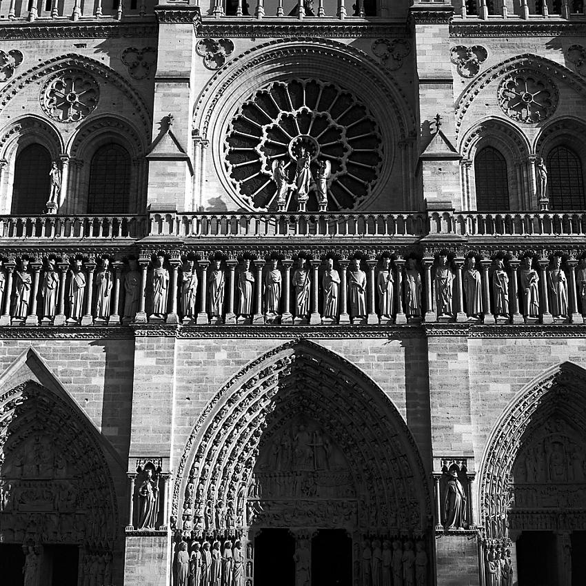 Notre Dame Facade, Afternoon