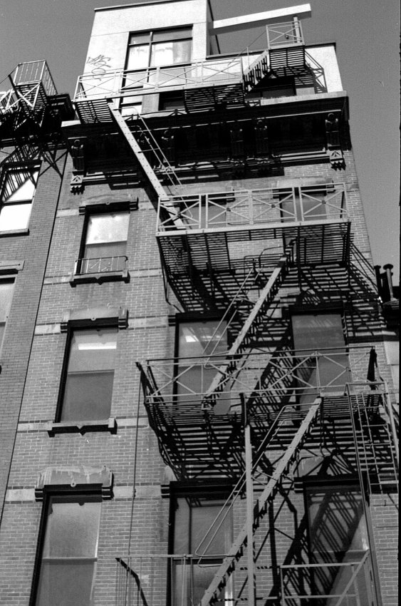 NYC  : Famous Fire Escapes that feature on many films shot in New York, from 'Big Bus'