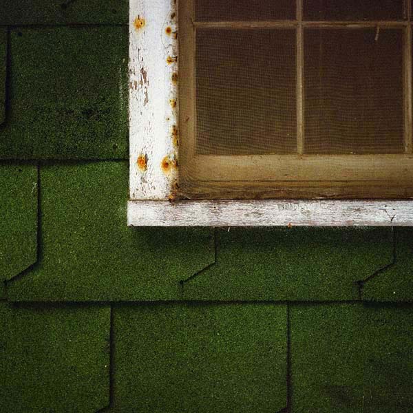 Old hunting camp window & siding