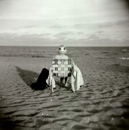 Old Woman on Beach
