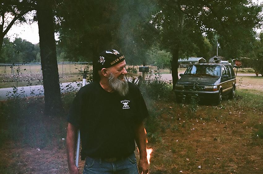 On a walk with my wife