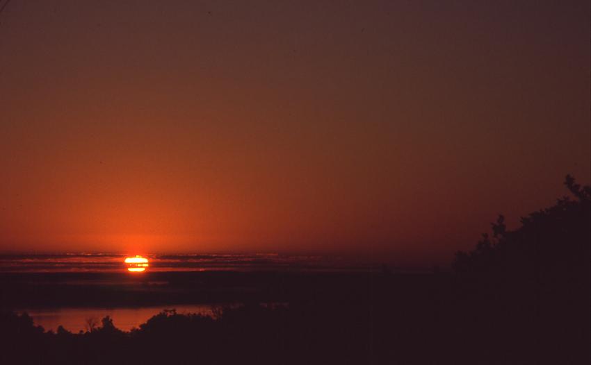 Orange Hexagon Sun