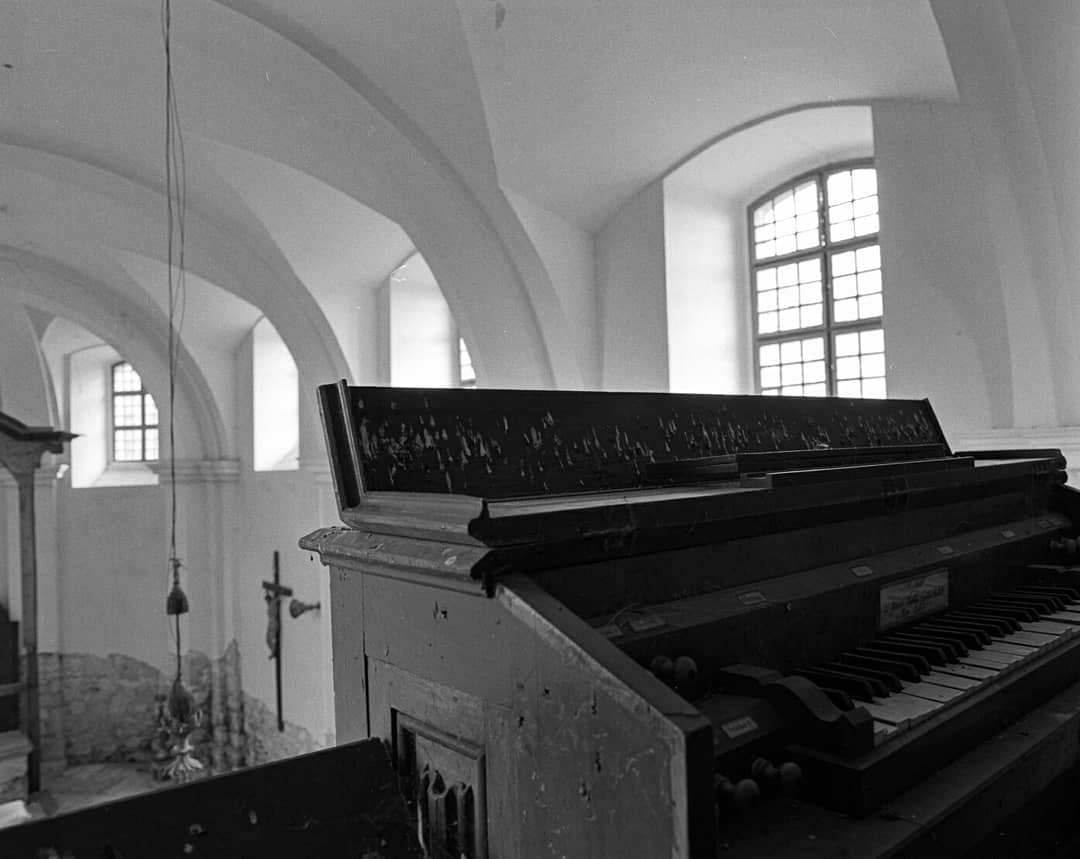 Organ in an abandoned church