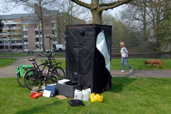 Outside Collodion Darkroom