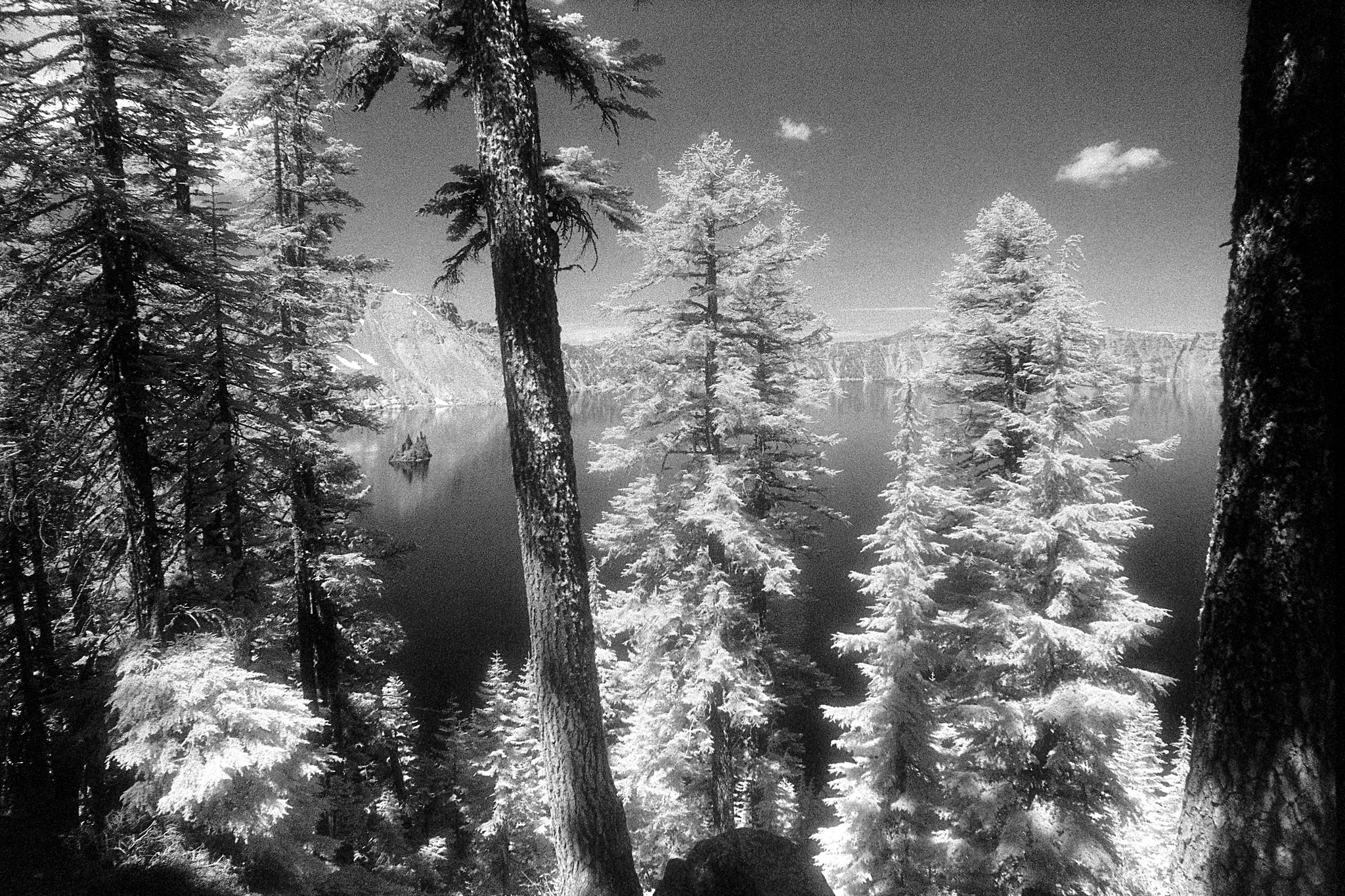 Phantom Ship in Crater Lake from Kerr Notch.