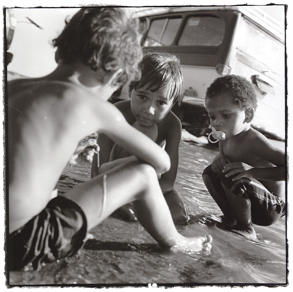 Playing in the river