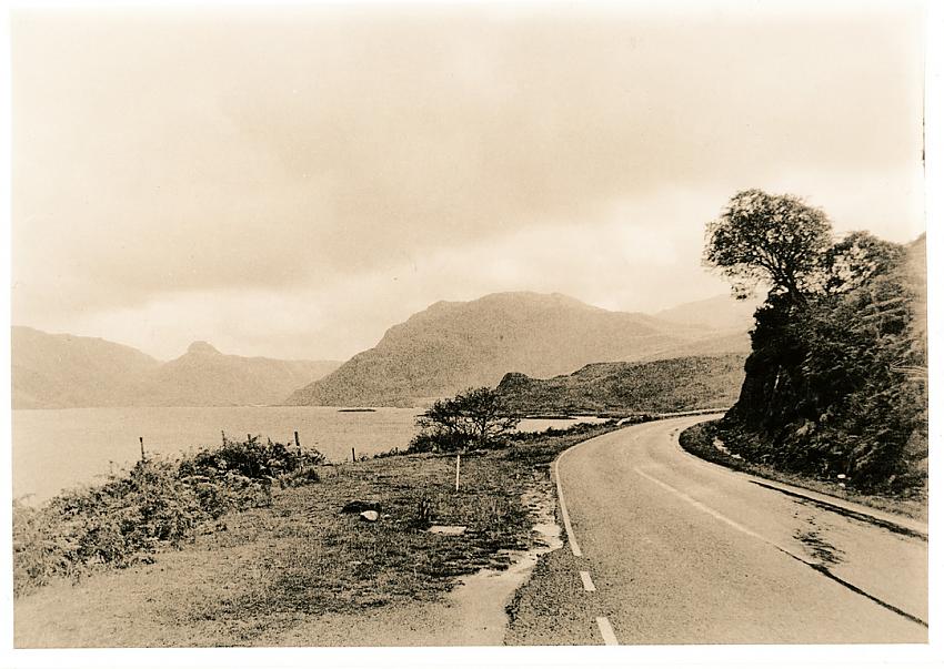 Portrait of a road; Assynt