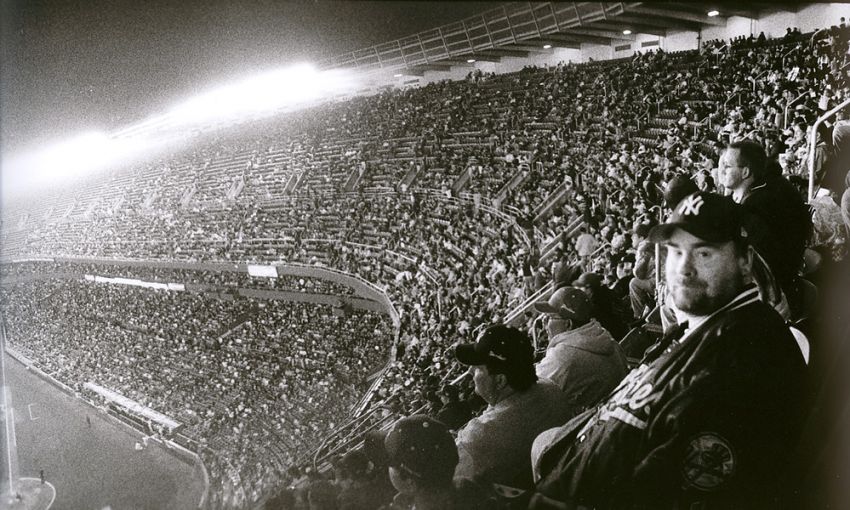 Rainy Night at Yankee Stadium