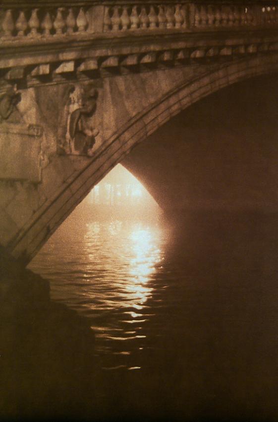 Rialto Bridge at night