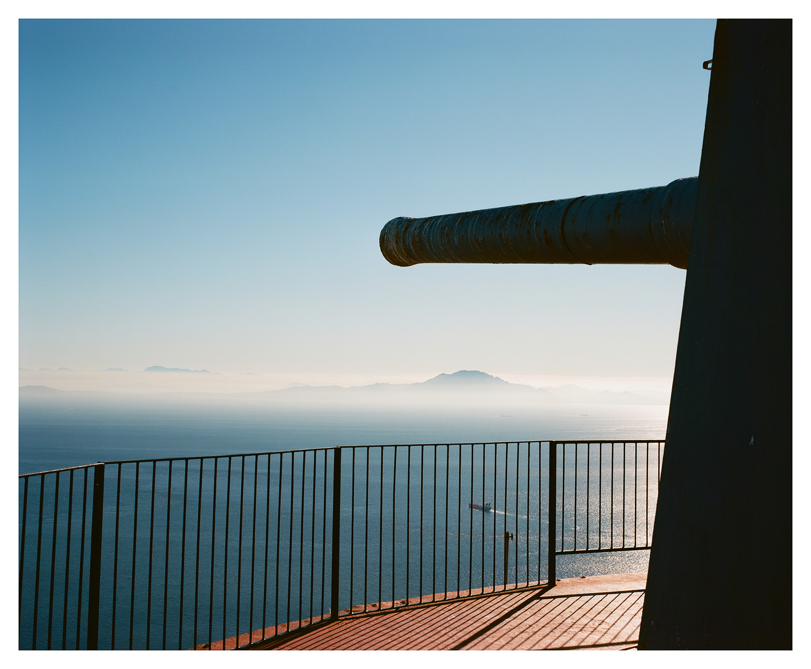 Rock Of Gibraltar to African Continent  (X-rayed)