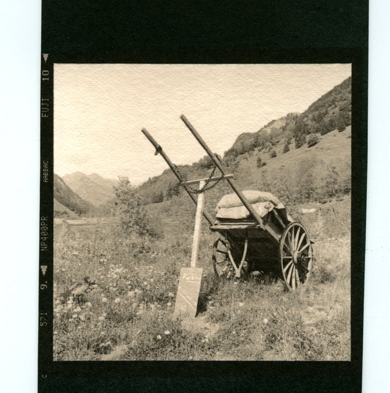 Salt, old French cart