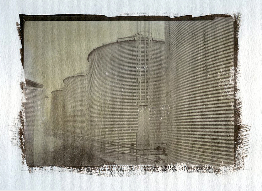 Salt print from 5x7 neg