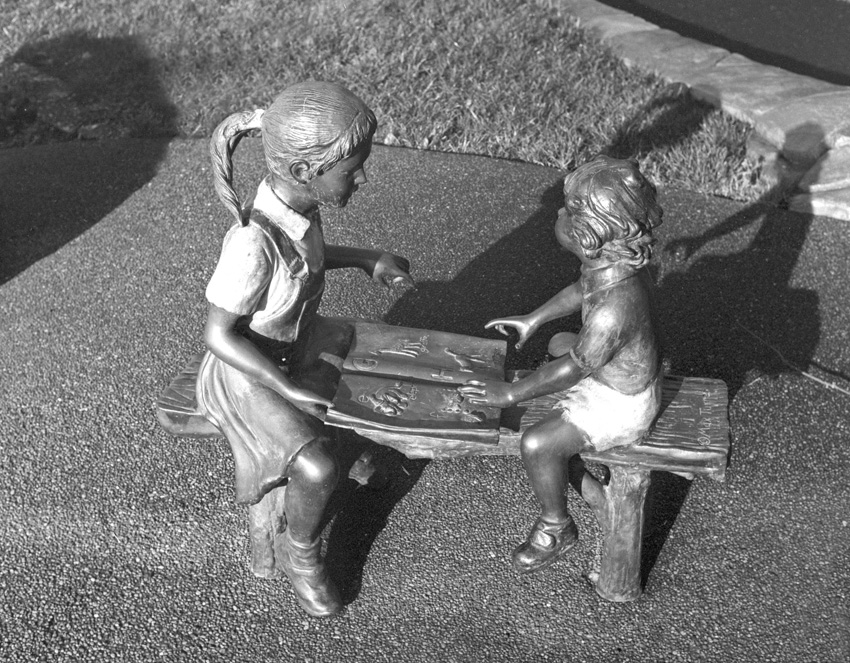 Sculpture of children
