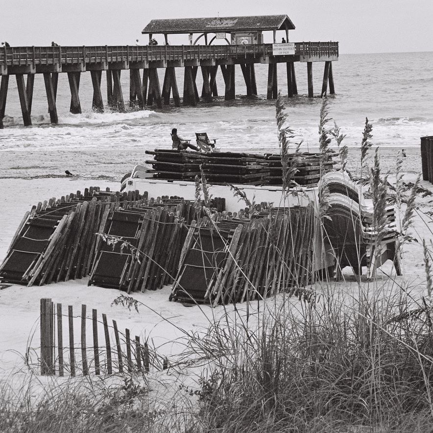 Sea Oats, Beach & Pier