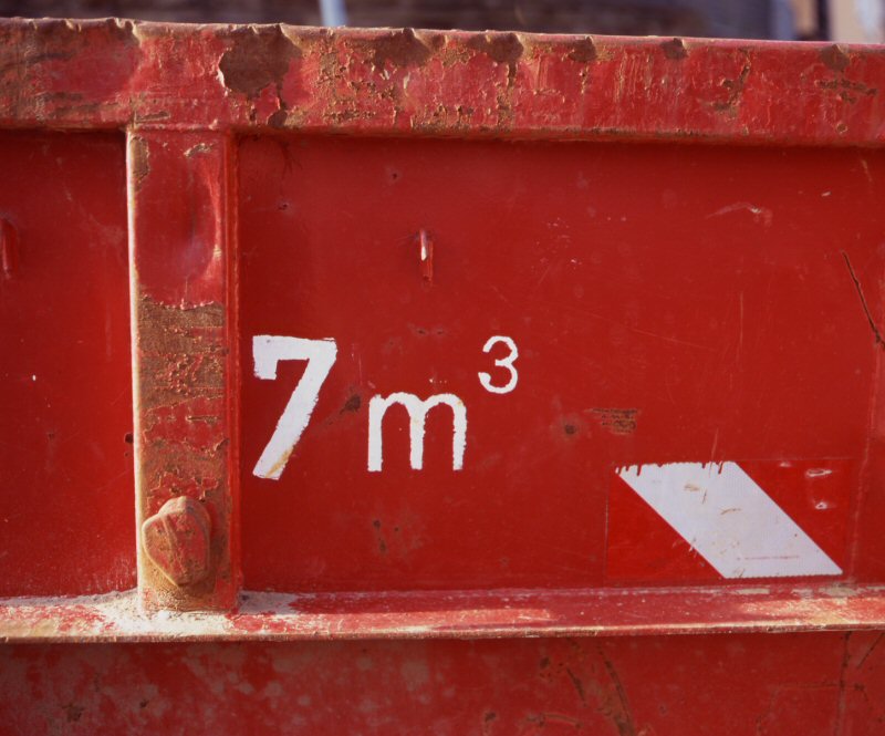 Seven cubic meter
