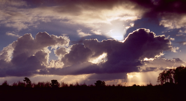 Sky over Groote Peel nature reserve