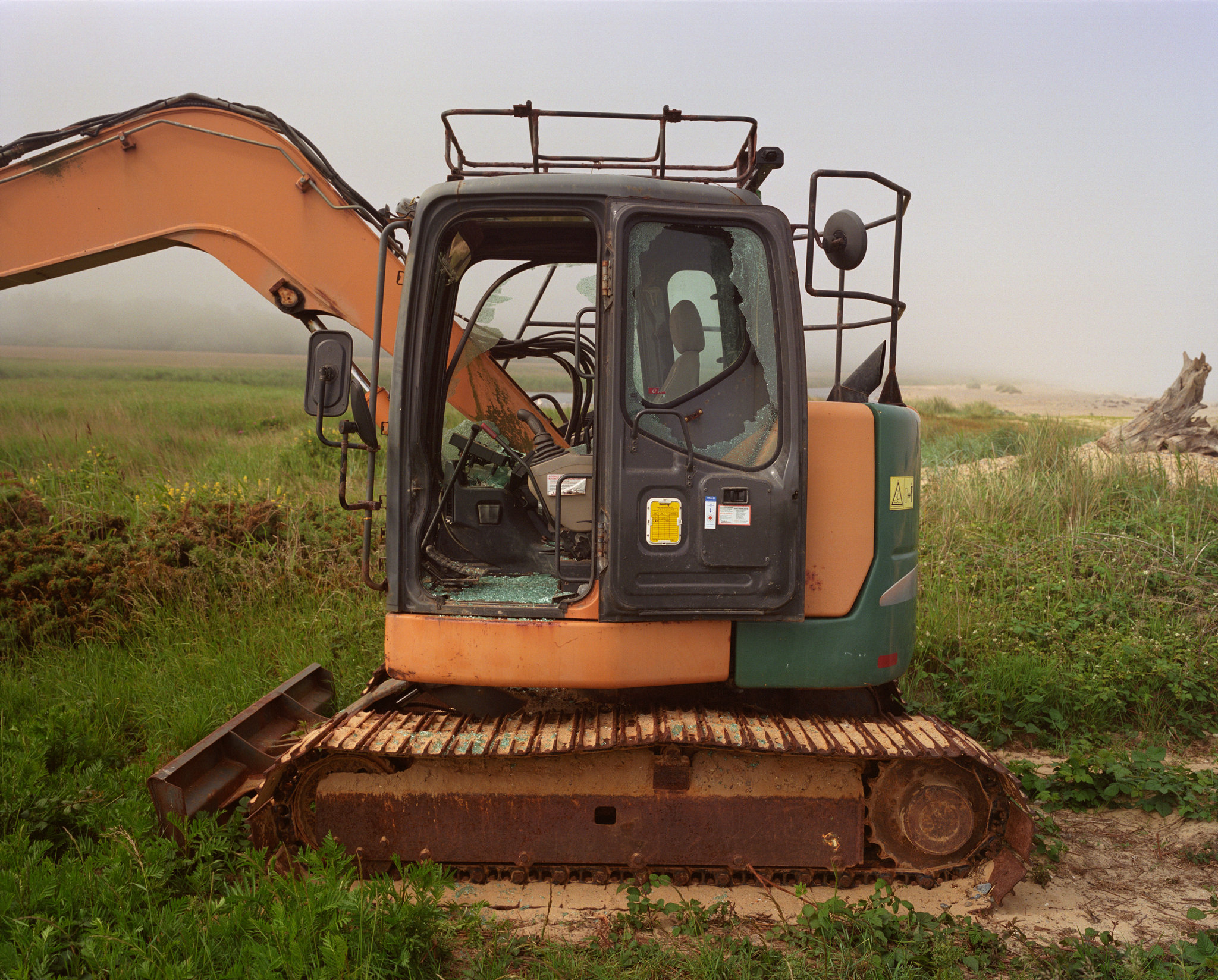 Smashed tractor - 1