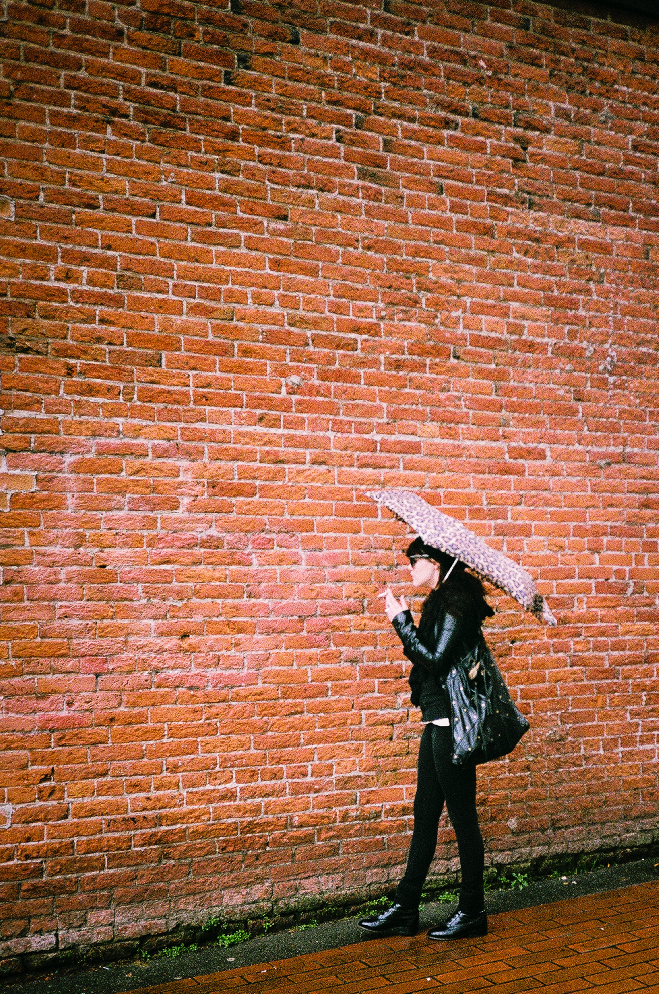 Smoker in alley