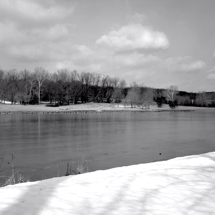 Snow and Lake
