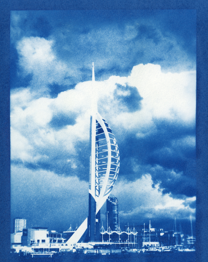 Spinnaker Tower #1 Cyanotype