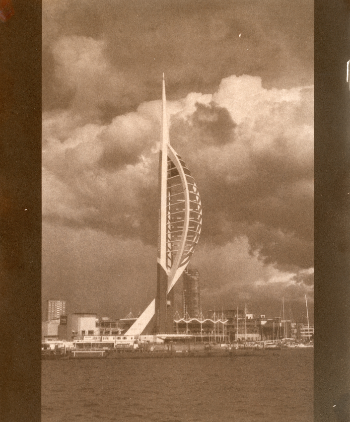 Spinnaker Tower #3 Argyrotype + Selenium toned