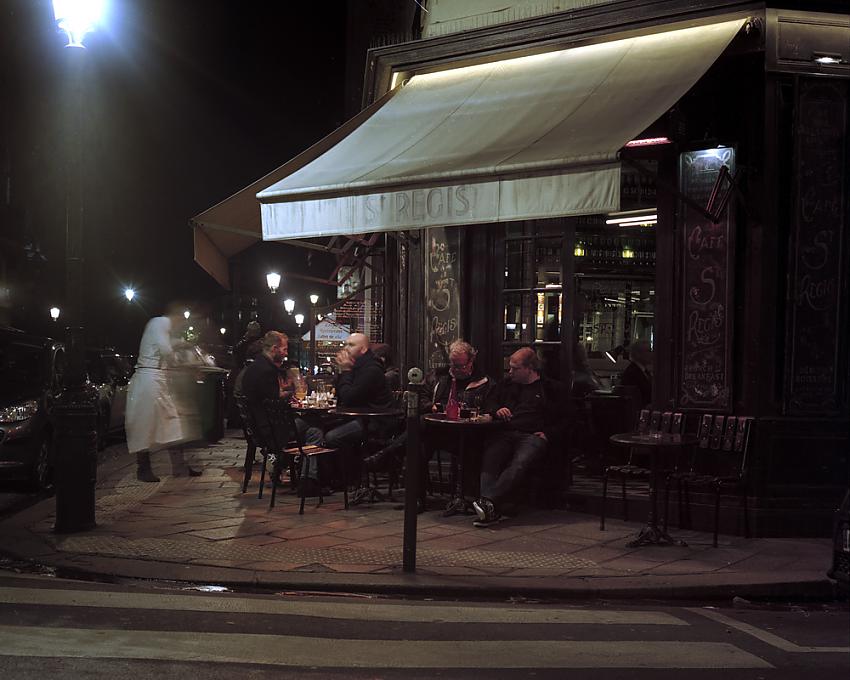St Regis Cafe, Ile St. Louis, Paris, Night